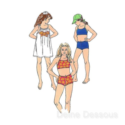 Maedchen Grossmutter Bikini Doppelter