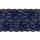 S1833: Spitze, elastisch, blau, Blumenmuster, 17,5 cm breit