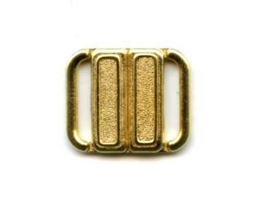 Bikiniverschluss Metall goldfarben 8mm