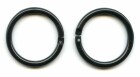 Bikini Ring Kunststoffzierteil, schwarz 33mm