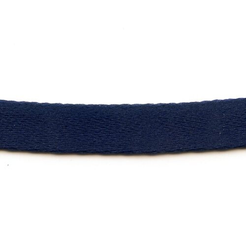 K210109 Bügelband, djkl. blau, Material: Satin, vorgeformt, Breite: 9mm