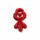 K1211702: Schleife rubin rot ca. 1cm breit