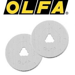 Olfa Rollschneider Ersatzklingen 18 mm, 2Stück in Plastikbox RB18
