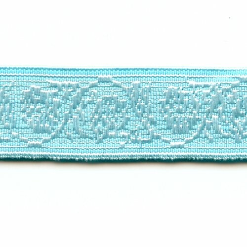 K360205 : Schulterband / Trägerband,16mm, aquamarine 36,, , Jaquard Muster