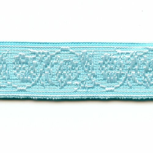 K360205 : Schulterband,16mm, aquamarine 36,, , Jaquard Muster