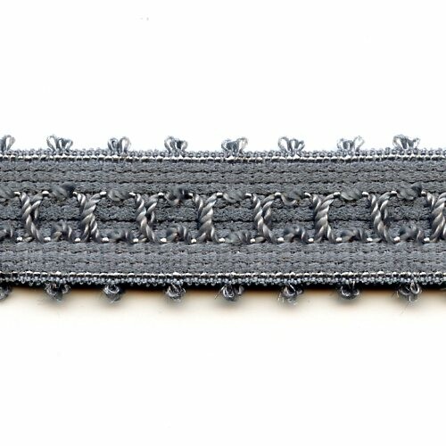 K4140204: Schulterband, grau, Muster, 13 mm breit