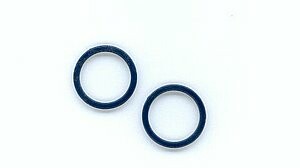 K52504M Ring, Metall, Paar, Saxony Blue, ,blau 11mm