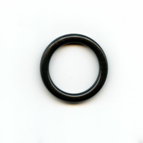 Bikini Ring Kunststoffzierteil, schwarz 27mm, rund Vollmaterial