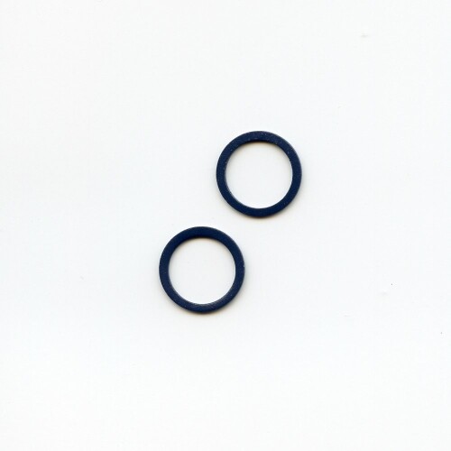 K2104M Ring, Metall, Paar,dl. blau 11mm