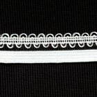 K010340 Besatzband mit Ornamenten, weiß, 12mm
