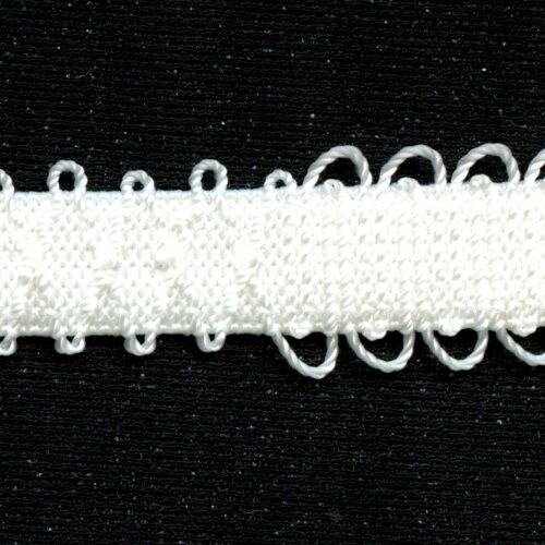 Schulterband verschiedene abwechselnde Muster 11mm, weiss