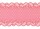 Elastische Spitze,  stiliertes Muster in rosa / lachsfarben Reststück 40cm Breite: 17cm