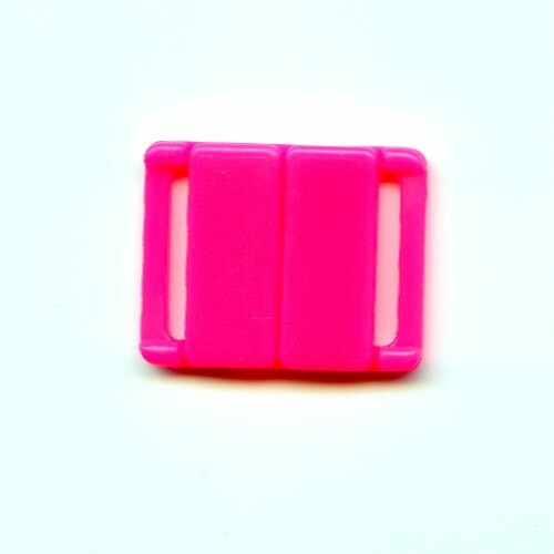 Bikiniverschluss Kunstoff, pink 18mm