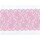 S35_625: Elastische Spitze, elastisch, rosa, florales Muster, 15,5cm breit