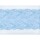 S987: Elastische Spitze, elastisch, hellblau, florales Muster, 15,9cm breit