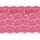 S994: Elastische Spitze, elastisch, pink, florales Muster, R+L, 18,5cm breit