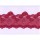 S1327: Elastische Spitze, pink, florales Muster, 13cm breit