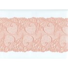 S1376: Elastische Spitze, rosa, florales Muster, 15,5cm...
