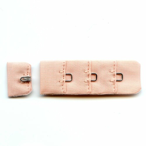 K5710602 : BH Verschluss, hell rosa, Nylon, 1h*3b,Breite:18mm