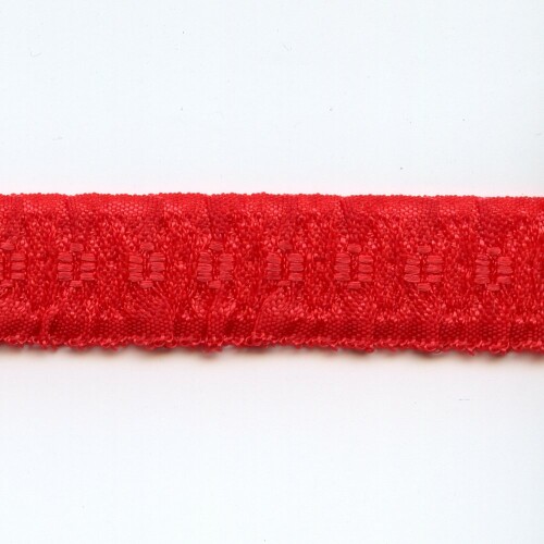 K120206 : Schulterband / Trägerband, 15mm, rot 12, matt, gerafft