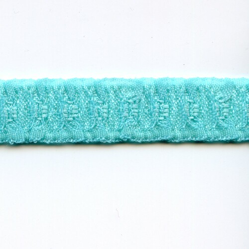 K3610201 : Schulterband / Trägerband, 12mm, aqua sky 361, matt, gerafft