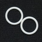 K0104 ring, plastic, pair, white